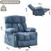 Massage Recliner Chair with Heat and Vibration, Ergonomic Rocking Lounge Chair with 4 Side Pockets, 2 Cup Holders, USB Charging Port - SL-1026